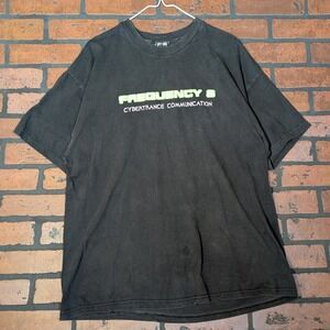 Frequency 8 Gear Men's XL Alien Cybertrance Graphic Tee 90's Rave Made in USA